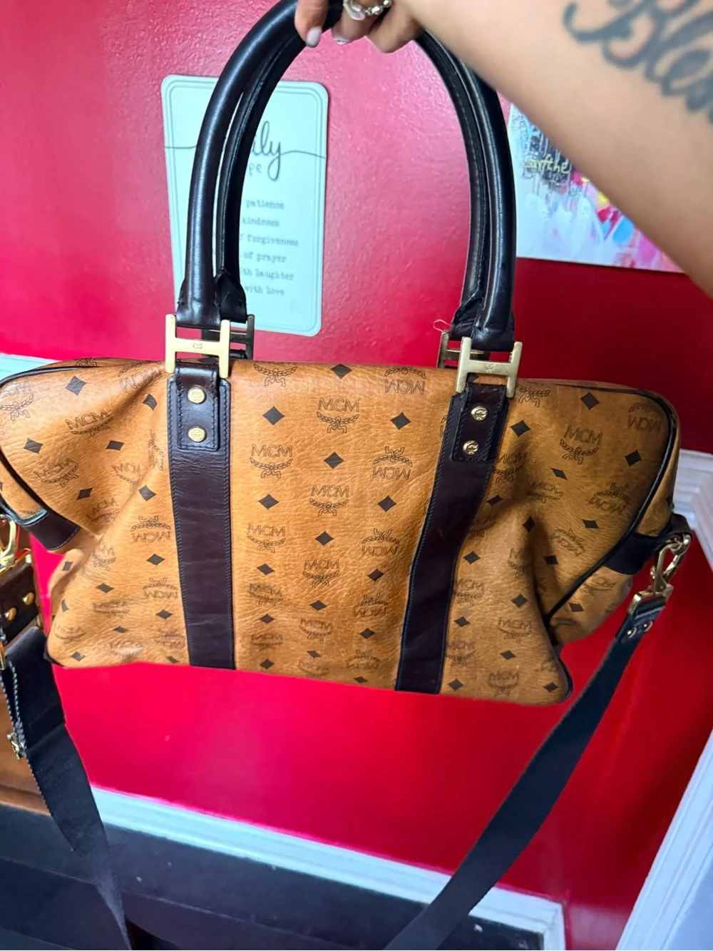MCM laptop briefcase